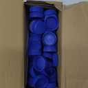 PATIKIL 38mm/1.5" Inner Plastic Bottle Cap, 100Pcs Replacement Screw Bottle Cap Storage Jug Lids for Craft DIY Juice Water Milk, Blue