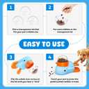 Interactive Treat Dispenser Dog Toys, Pet Food Puzzle Slow Feeder (Blue)