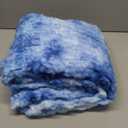 Exclusivo Mezcla Fleece Throw Blanket for Couch, Extra Large Fuzzy Tie-dye Cobalt Blue Bed Blankets, Soft Cozy Plush Sofa Throws for All Seasons, 50x70 Inches