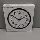 AKCISOT Wall Clock 10 Inch Silent Non-Ticking Modern Clocks Battery Operated - Analog Small Classic for Office, Home, Bathroom, Kitchen, Bedroom, School, Living Room(Black)