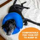 BENCMATE Inflatable Dog Cone Collar Alternative, Soft Dog Cone for Small Medium Large Dogs and Cats, Neck Recovery ECollar Donut Collar After Surgery (X-SmallBlue)