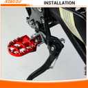 Dirt Bike Foot Pegs Replacement for Surron Sur Ron LBX E-Ride Pro S SS SR 2.0 3.0 79Bike Falcon GT Talaria Throne SRPNT Parts Left and Right Electric Dirtbike Pegs Footrest Red
