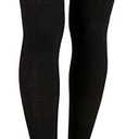 Moon Wood Women Thigh High Socks Extra Long Cotton Knit Warm Thick Tall Long Boot Stockings Leg Warmers