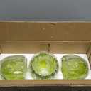 Bathroom Light Fixtures (3-Light, 20 in), Brushed Gold Vanity Lights for Bathroom with Ribbed Green Tulip Glass Shade, Vintage Vanity Wall Lights for Mirror Bedroom Living Room Hallway