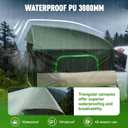 Truck Bed Tent for Camping Inflatable Pickup Truck Tent with Pump 5.5ft8ft | 2 Mins Setup PU3000mm Waterproof Windproof, Double Layer Mesh Window & Door 4-Season Design