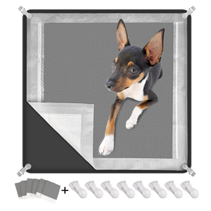 letesult — Dog Training Pad Holder: Puppy Training Tray. The set includes: 6 disposable activated charcoal pads and 8 securing clips, 24'' x 24''