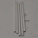 TONIAL Curtain Rod 32 to 86 Inch, Telescoping Splicing 3/4 Drapery Rods for Windows Decorative Single Rod with Small Cap End, Warm White