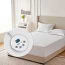 Wapaneus Diamond Qquilted Heated Mattress Pad Full Size 10 Heat Settings with 1-12 Hours Timer Auto Off,Deep Pocket Fits up to 18",Microfiber Bed Warmer,ETL Listed Machine Washable,54"x75"