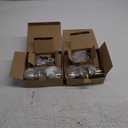 2 Sets All Keyed Same Entry Door Knob and Single Cylinder Deadbolt Combo Set, Round Ball Satin Nickel Exterior Door Knobs with Lock and Keys for Entrance and Front Door