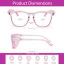 Feaglo Safety Glasses, Safety goggles for Men Women, Clear Lenses with Anti-Fog Coating, 4 Pack Lightweight Blue Light Blocking Protective Eyewear