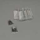4" x 2" x 2" Steel L Right Angle Brackets, 8 PCS Corner Bracket Metal Joint Corner Brace for Wood Bookshelf Furniture Cabinet, Thickness 3 mm(White) Screws Included