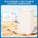Trash Can 13 Gallon Disposable Cardstock (4 Packs with 8 Waste bags), 13 Gal Collapsible Portable Cans Perfect for Kitchen, Outdoor RV Camping, Party Events, Large Tall Pop Up Recycle Garbage bin