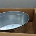 Large 6-Gallon Galvanized Tin Beverage Tub, 20x14x10 inches (Pack of 2)