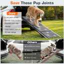 Dog Ramp for Car 63" L x 17" W Portable Ramps with Non-Slip Rug Surface Folding Pet Car Ramp for Truck/SUV & Stairs/Bed, Up to 250 LBS