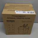 172GPH Canister Filter, External Aquarium Filter Ultra-Quiet Water Circulation Cleaning Machine with Media for Fish Tanks and Aquariums Up to 30 Gallons (172GPH)