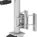 8-inch Wheel Trailer Jack, 13" Vertical Movement, 2000 lbs, for RV, Boat, Trailer and More (Sliver)