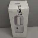 Desk Fan,13 Inch Portable Bladeless Fan, Small Quiet Office Fan with 106 Oscillating, 3 Speeds & Night light, LED Display, Button Control, Personal Table Fan for Bedroom, Office, Home, Study Room (Ivory)