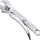 Amazon Basics 10 inch Locking Adjustable Wrench, Precision Machined, Rust Resistant, 2.7 inch x 0.75 inch