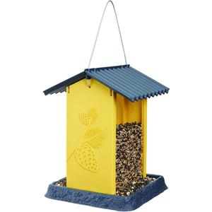 North States Village Collection Hopper Style Yellow Pinecone Birdfeeder:. Squirrel Proof Hanging Cable included. Large, 4.25 pound Seed Capacity (8.13 x 8.13 x 11, Yellow) North States Village Collection Hopper Style Yellow Pinecone Birdfeeder:. Squirrel Proof Hanging Cable included. Large, 4.25 pound Seed Capacity (8.13 x 8.13 x 11, Yellow)