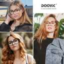 DOOViC 3 Pack Oversized Reading Glasses for Women Blue Light Blocking Square Stylish Computer Readers