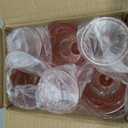 12 Oz Plastic Vintage Wine Glasses Goblets Drinking Glasses Sunflower Embossed Glassware Plastic Champagne Flutes Unbreakable Wedding Toasting Glasses Party Wine Cups for Bridal Shower Party (6, Pink)