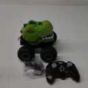 Dinosaur Remote Control Car, 360 Rotating RC Stunt Car Dinosaur Monster Truck Toys with Spray, Light & Sound,2.4GHz All Terrain Indoor/Outdoor Toys for Kids 3-12 Christmas & Birthday (Green)