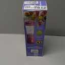 Hamilton Beach Portable Blender for Shakes and Smoothies, 14 Oz BPA Free Travel Cup & Lid, Durable Stainless Steel Blades, Personal Smoothie Blender, Raspberry, 51131G