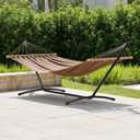 FDW Portable 9FT Hammock Stand, Heavy Duty Hammock Stand, Portable Steel Stand Only for Outdoor Patio or Indoor with Carrying Case (No Hammock)