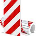 Garage Wall Protector Foam, Wall Column Corner Guard for Parking Garages, Car Door Bumper Protector Reflective Walls Edge Protector Garage Pole Protector Padding for Parking Lot (2, White & Red)