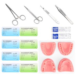 New Generation Dental Suture pad Practice Kits Oral Suture Training Kits for Dental School Students or Dentist 4 Different Types Suture pad with DIY Module