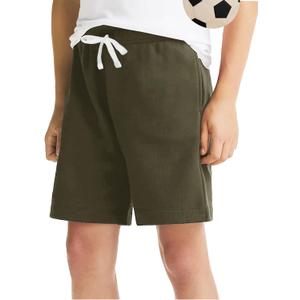 Topstype Boys' Casual Sweat Shorts Summer 5-6 Years (Army Green)