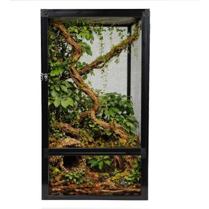 45 Gallon Reptile Enclosure 32"x18"x18" Mesh Chameleon Cage,Superior Ventilation Vertical Screen Tank for Chameleon,Crested Geckos,Leopard Geckos,Bearded Dragon,Lizards,Spider,Butterfly