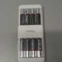 Miady Rechargeable Lithium AA Batteries 8 Pack with Fast Charger, 1.5V 2500mWh High-Power Lithium Batteries AA,Low Self-Discharge Double A Batteries up to 2000+ Cycles