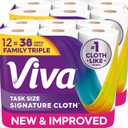 Viva Signature Cloth Paper Towels, 12 Family Triple, 141 Sheets per Roll