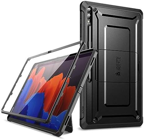 SUPCASE for Samsung Galaxy Tab S10 Ultra Case with Stand (Unicorn Beetle Pro), [Built-in Screen Protector & S Pen Holder] Full-Body Heavy Duty Tablet Cover for Galaxy Tab S9 Ultra/S8 Ultra, Black