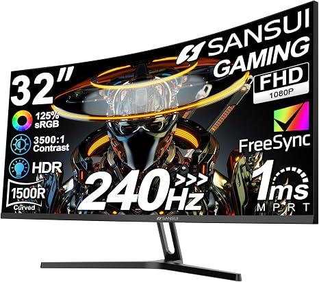 Sansui FHD 32" gaming monitor ES-G32C1F