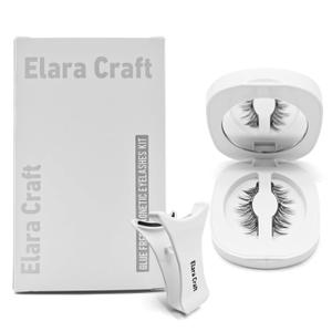 Magnetic Eyelashes,Magnetic Eyelashes with Applicator,Reusable Magnetic Lashes without Eyeliner,Glue-free False Lashes,Waterproof, Lightweight,Suit for Natural Makeup(Natural)