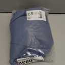 RYB HOME Blackout Door Curtain - Thermal Insulated Curtain Decor Room Darkening Drapery for Patio Glass French Door Window Full Privacy, 26 x 69, 1 Pc, Stone Blue