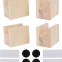 4pcs Non-Square Heavy Duty Solid Wood Furniture Legs Furniture Risers Add 1.89 Inch Height to Sofa Desks Tables Chairs Creat Underbed Storage