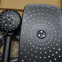 Veken 11.8 Inch High Pressure Rain Shower Head Combo with Extension Arm- Wide Showerhead with 6 Handheld Water Spray - 1.8gpm Adjustable Dual Shower with Anti-Clog Nozzles - Matte Black