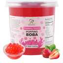 Soeos Strawberry Popping Boba Pearls 6.6 Pounds, Bursting Boba Pearls for Bubble Tea, Beverages, Shakes, Desserts, Smoothie and Ice Cream Topping, Best By 12/04/2026