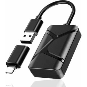 Upgraded Faster Wireless Carplay Adapter- Seamless Car Play Adapter Compatible with Apple iPhone 10+ Android 11+, Easy Use 2 in 1 Dongle Connection for Android Auto Converting Wired to Wireless