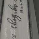 WYDM Home Is Where My Boys Are Wood Plaque Sign - 40 x15 Inch Rustic Wall Art for Living Room, Bedroom, Farmhouse Wall Decoration, Ready to Hang Family Decor (Black)