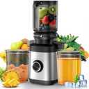 Juicer Machines, Cold Press Juicer with Wide Chute, Slow Masticating Juicers, High Juice Yield for Leafy Greens, Fruits & Vegetables, Easy to Clean