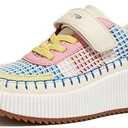 LUCKY STEP Kid's Glitter Running Sneaker Sparkly Braided Shiny Bling Princess Shoes School Athletic Walking Shoes for Children/Boys/Girls 12