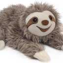 Highland Cow Stuffed Animals, Microwavable Stuffed Animal Adorable Fluffy Highland Cow Plush for Warmth Comfort, Heatable Coolable Lavender Scent Toy, Cute Soft Plushies Gift for Kid Boys Girl & Adult