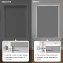 Joydeco 100% Blackout Roller Shades (Pro), Free-Stop Cordless Blinds for Windows, UV Protection, Natural Woven Blinds for Home and Office, Light-Proof Aluminum Cover (Light Grey, 51" W x 75" H)