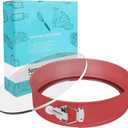 10In Glass Bottom Springform Pan,10 inch Nonstick Cheesecake Pan with Silicone Seal for Easy Release, Leak-Proof, Great Gift for Baking Lovers (Red)