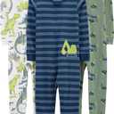 Simple Joys by Carter's Kids' 3-Pack Snug Fit Footless Cotton Pajamas (4T)