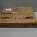 GARWOOD Small Outdoor Side Tables Adirondack Table 2 Tier Rectangle Industrial HIPS Modern Corner End Coffee Table for Patio Pool Home Bathroom Bedroom Garden Backyard Balcony Farmhouse Gray S